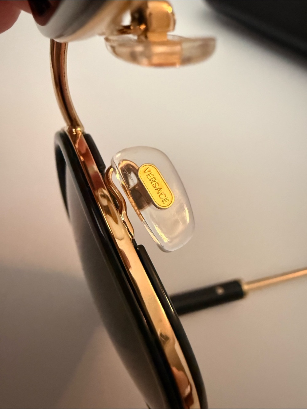 Versace Women’s Black & Gold Fashion Sunglasses - Picture 5 of 9